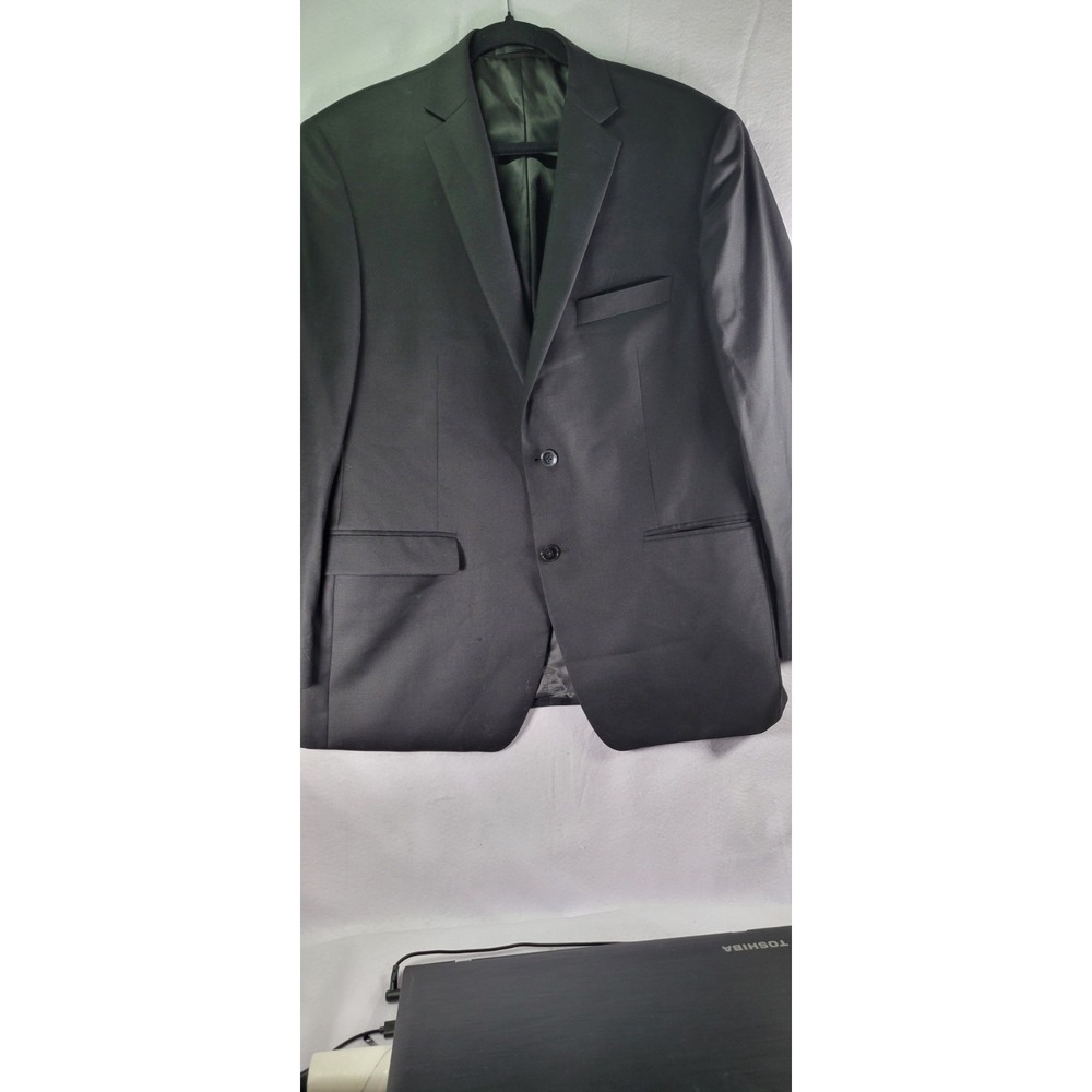 Calvin Klein Mens Black 100% Wool Suit Jacket NWT 42 Short MLKA2